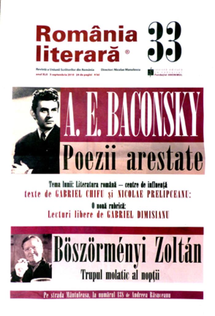 Az éj puha teste a România literară folyóiratban
